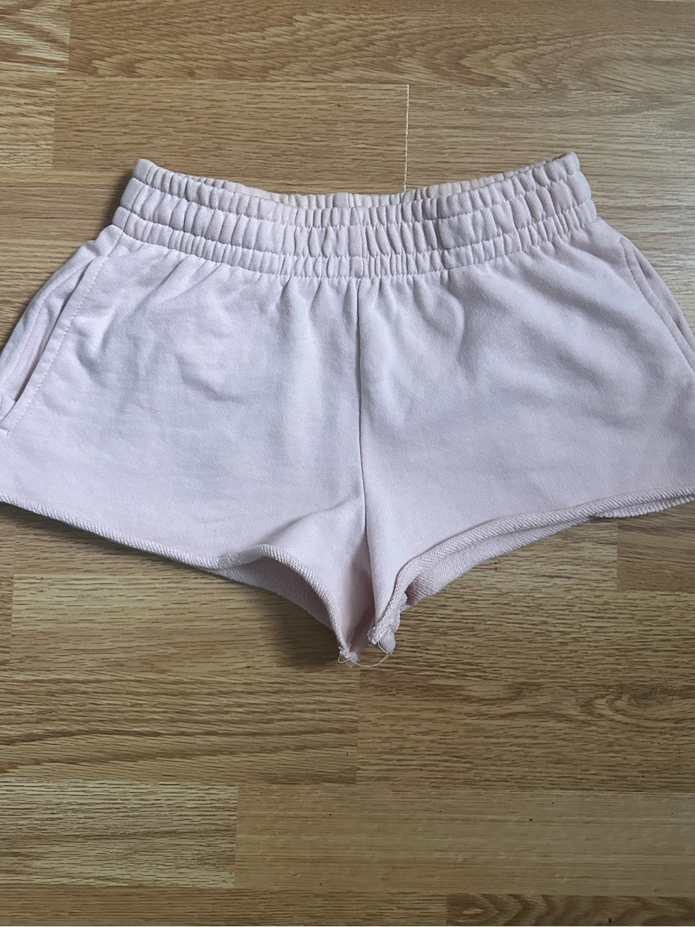Garage Light Pink terrycloth shorts